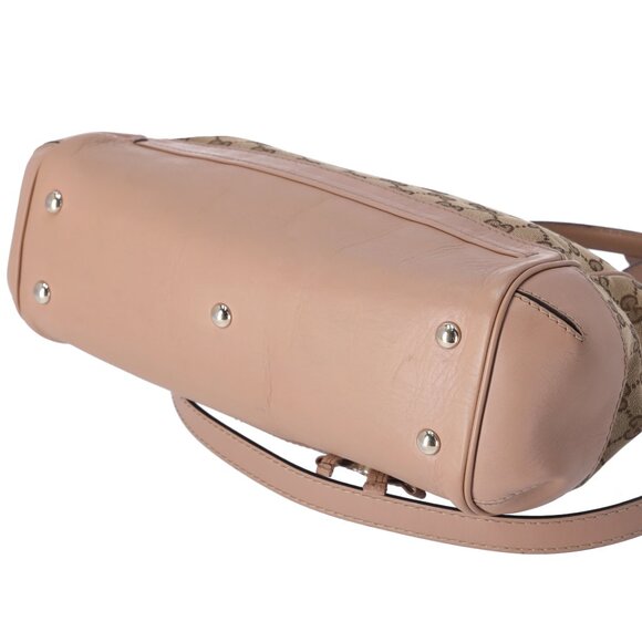 GUCCI Mayfair GG Handbag 269894 Beige Pink Beige Jacquard Leather - Picture 7 of 9